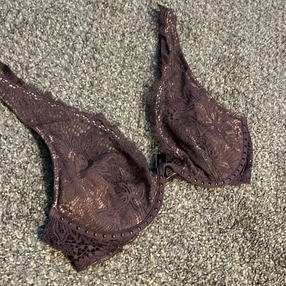 Victoria’s Secret Very Sexy Unlined Push-up Without padding Mauve lace Bra34C - Picture 2 of 11